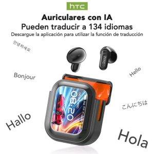 🔥 AURICULARES INALÁMBRICOS HTC NE20 CON TRADUCCIÓN EN TIEMPO REAL Y PANTALLA LCD 🔥