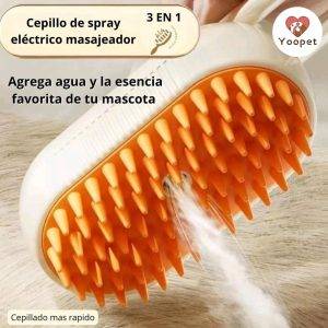 🐾✨ CEPILLO VAPORIZADOR PARA MASCOTAS – PEINA, LIMPIA Y RELAJA EN UN SOLO PASO ✨🐾